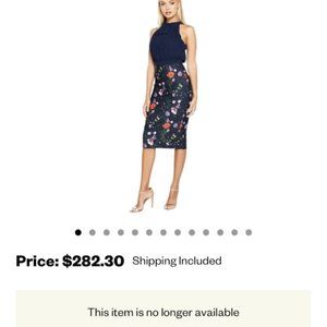 Ted Baker Helter Neck Pleated Dress